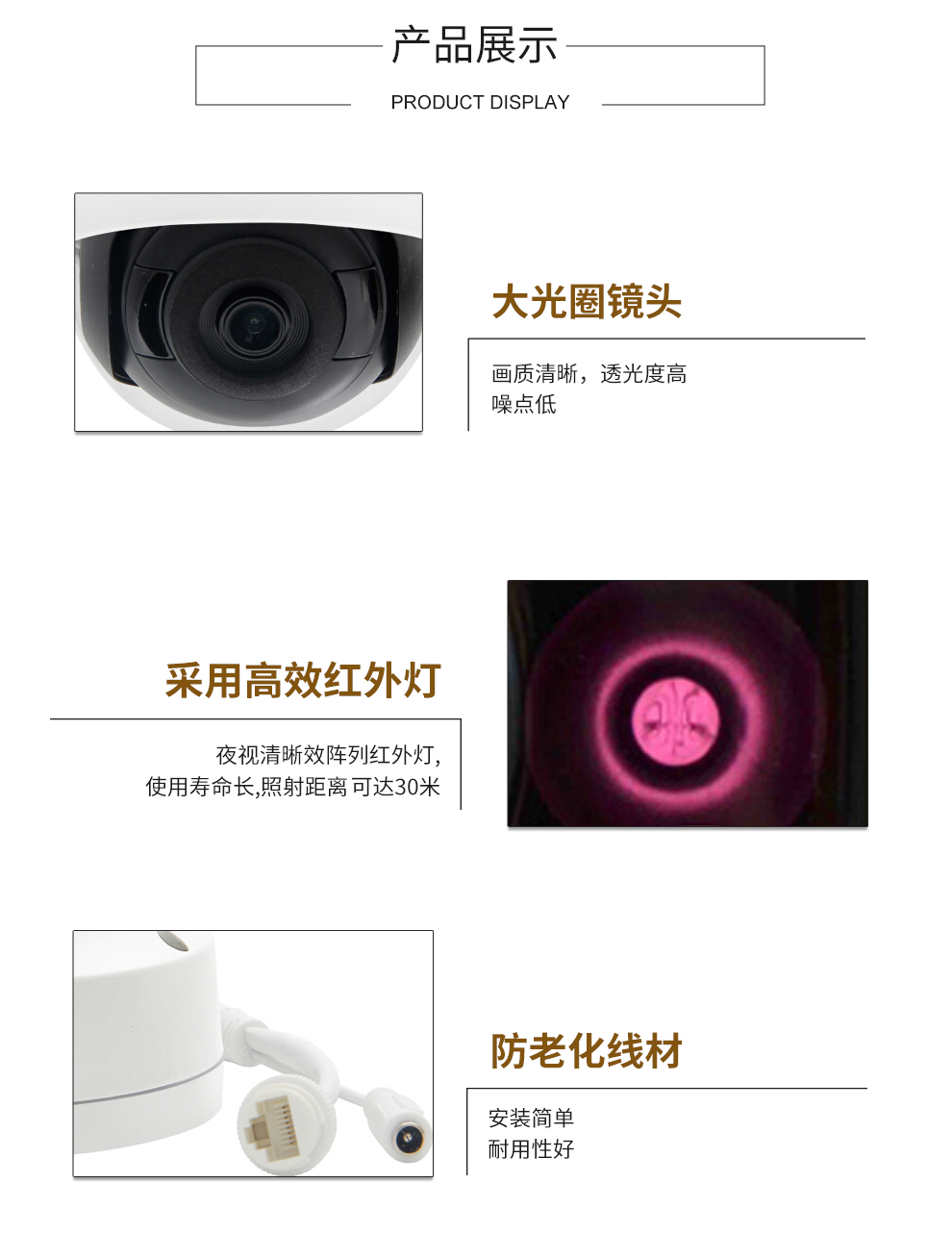 网络半球摄像机